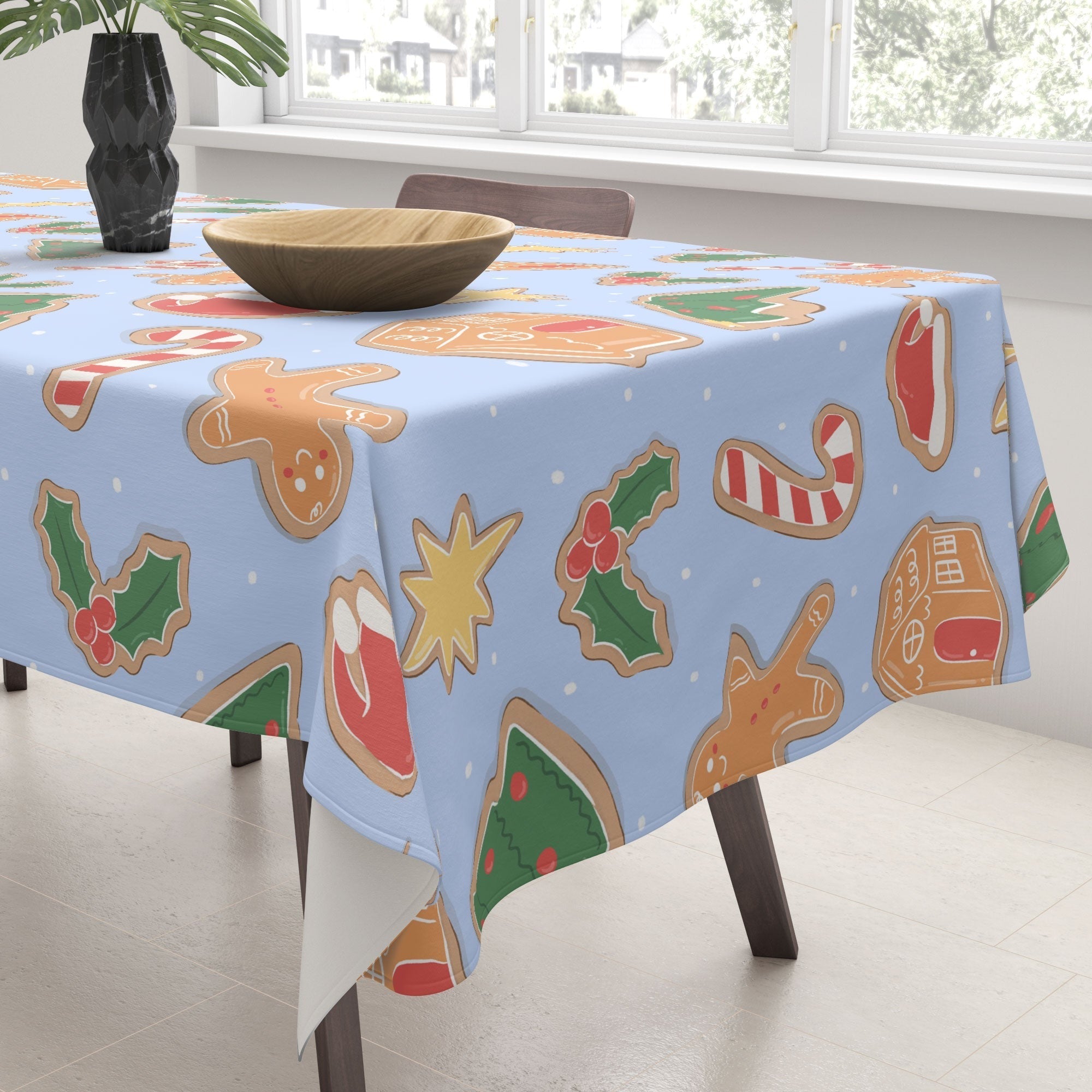 Love_Ryming Christmas Cookies Tablecloth