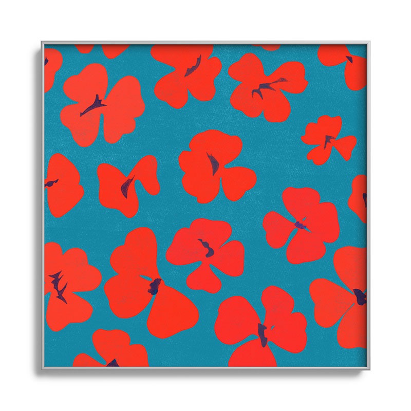 Garima Dhawan oxalis 1 Square Metal Framed Art Print