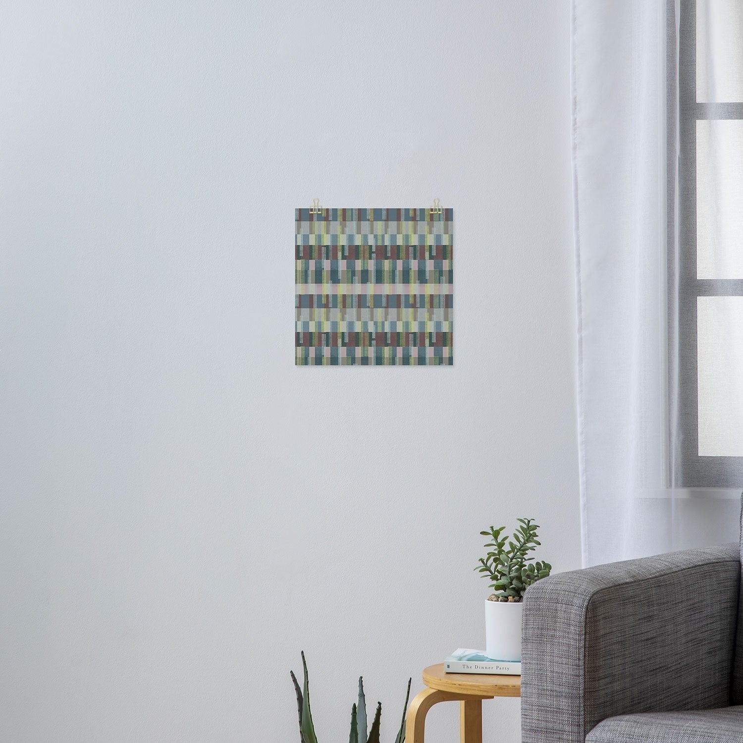 Marta Barragan Camarasa Dynamic Linear Blocks Art Print