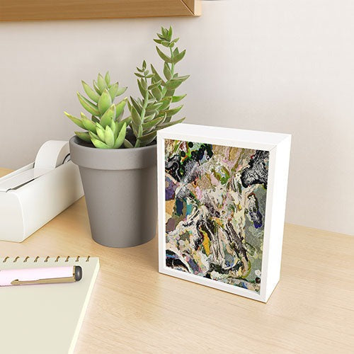 83 Oranges Echoes Beneath the Surface Framed Mini Art Print