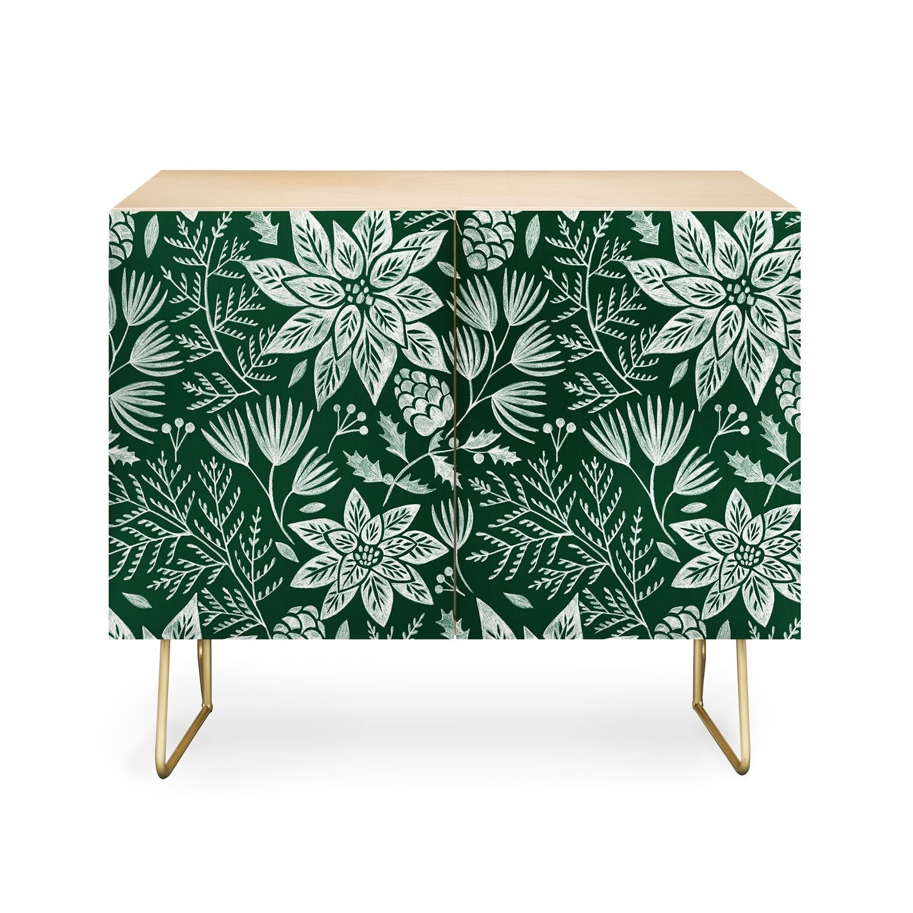 Pimlada Phuapradit Christmas Poinsettia Credenza