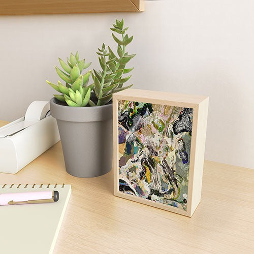 83 Oranges Echoes Beneath the Surface Framed Mini Art Print