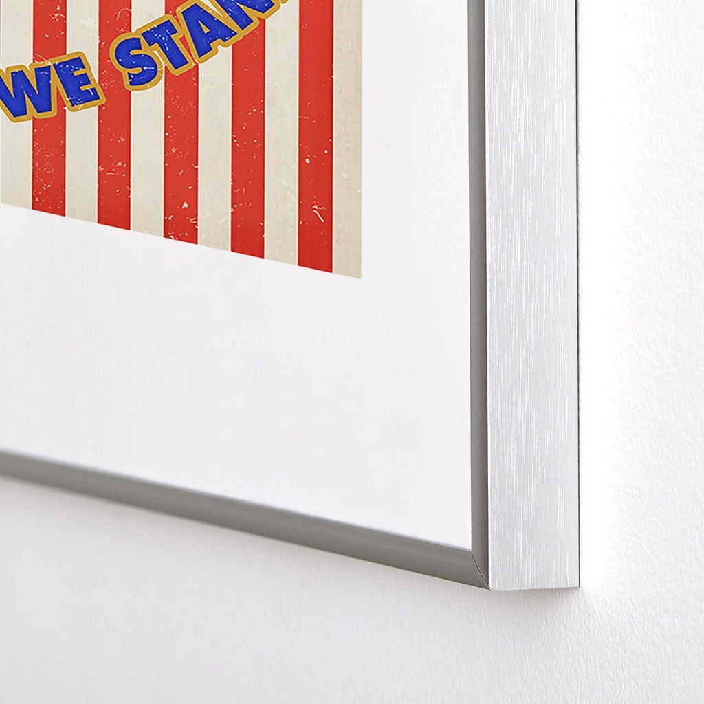 DENY Designs 1776 Stars Metal Framed Art Print