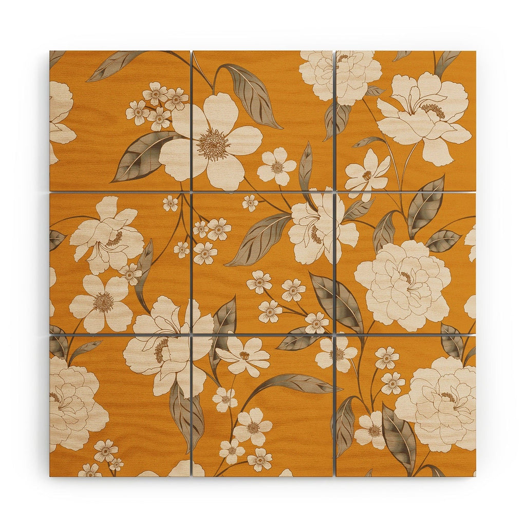 Gabriela Fuente Roberta Sunflower Wood Wall Mural