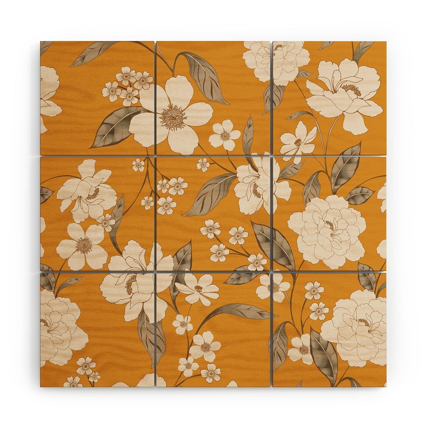 Gabriela Fuente Roberta Sunflower Wood Wall Mural