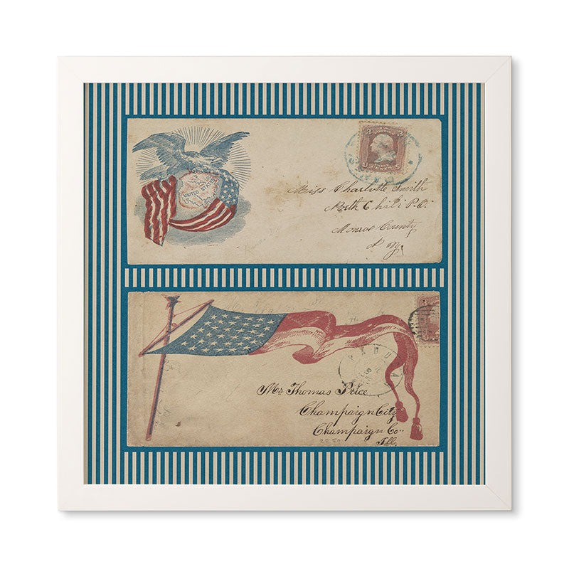 DENY Designs Civil War Envelopes Framed Wall Art