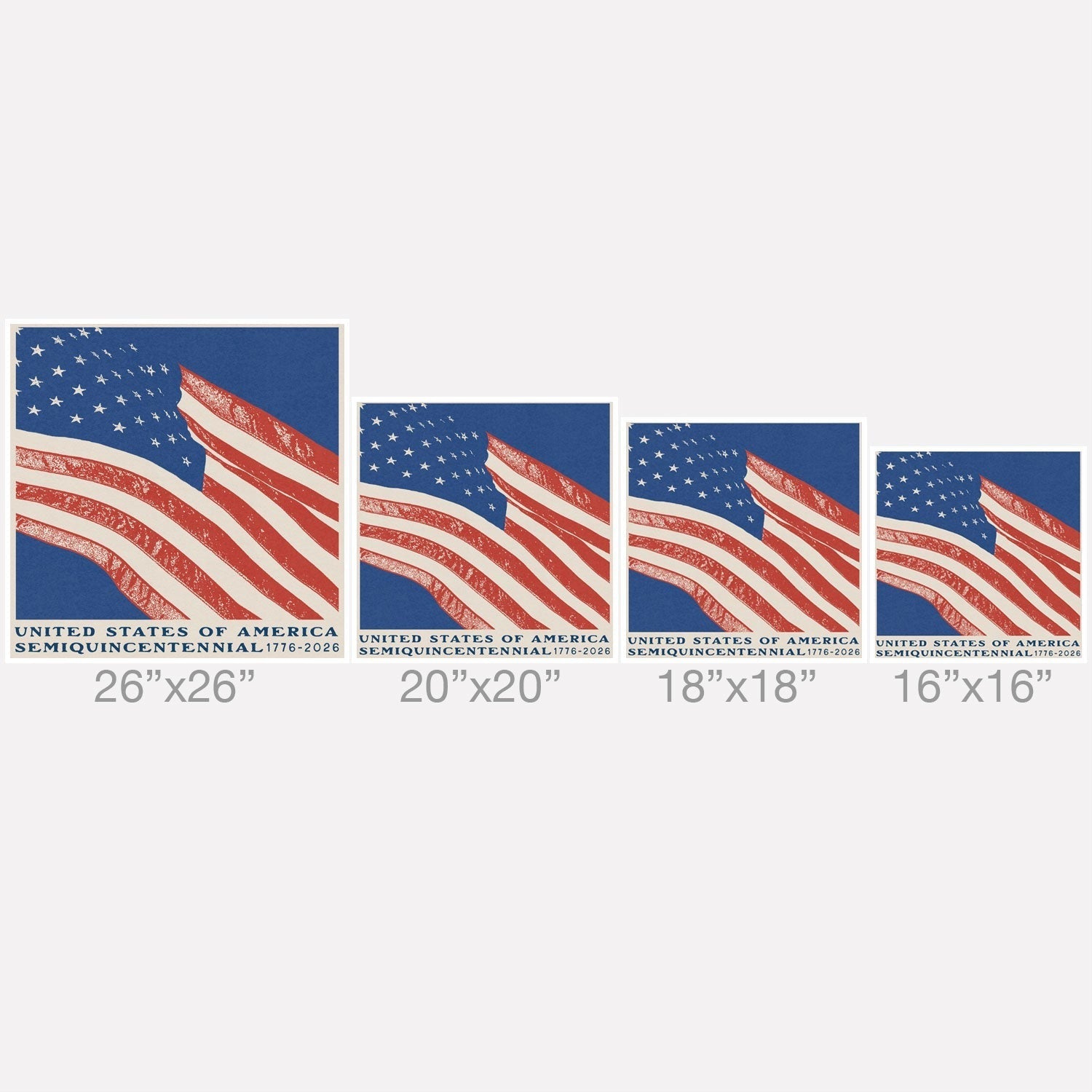 DENY Designs Stars n Stripes Semiquincentennial Outdoor Throw Pillow