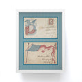 DENY Designs Civil War Envelopes Framed Mini Art Print