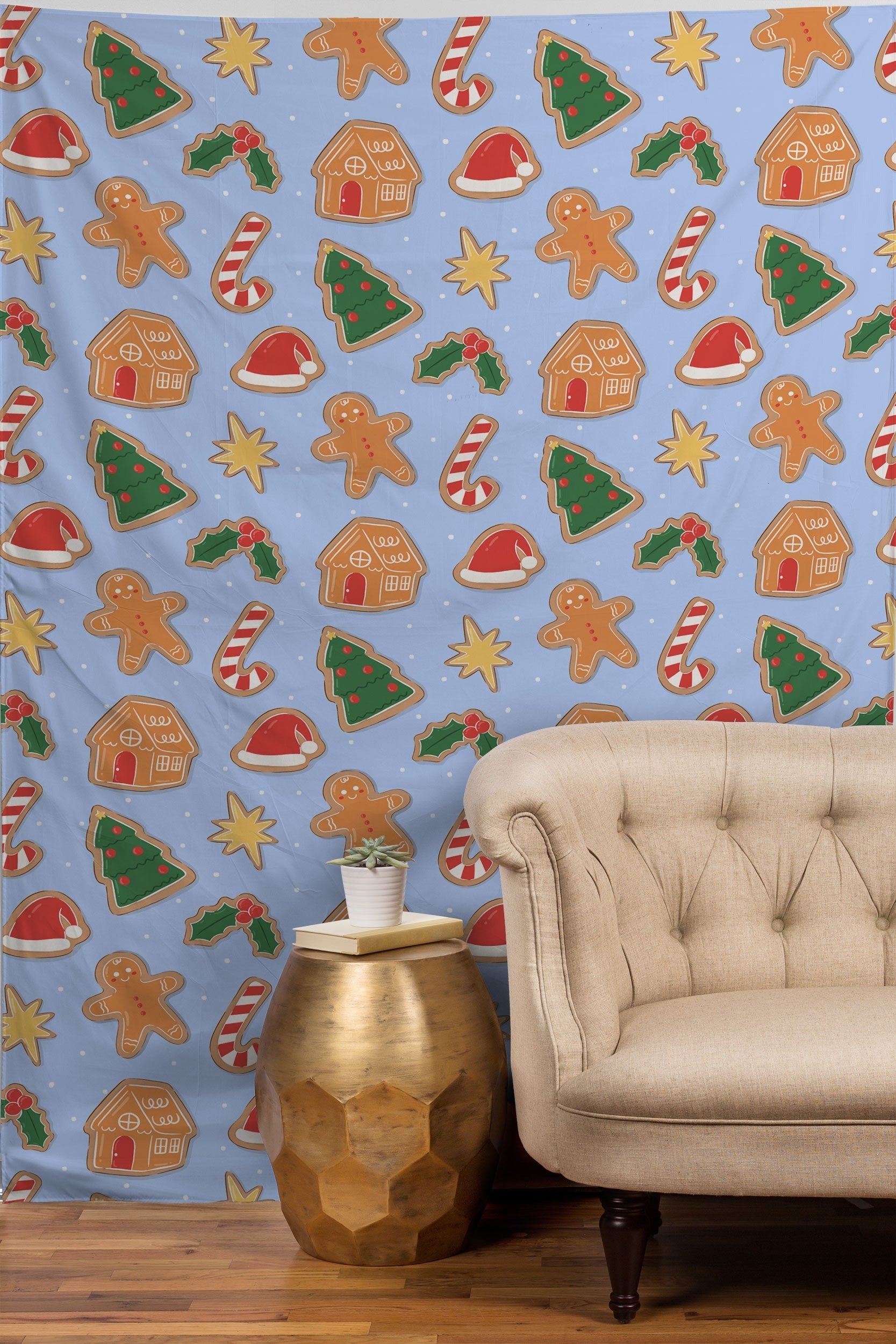 Love_Ryming Christmas Cookies Tapestry