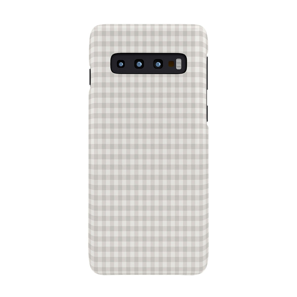 Colour Poems Gingham Plaid Pattern Cloud White Phone Case