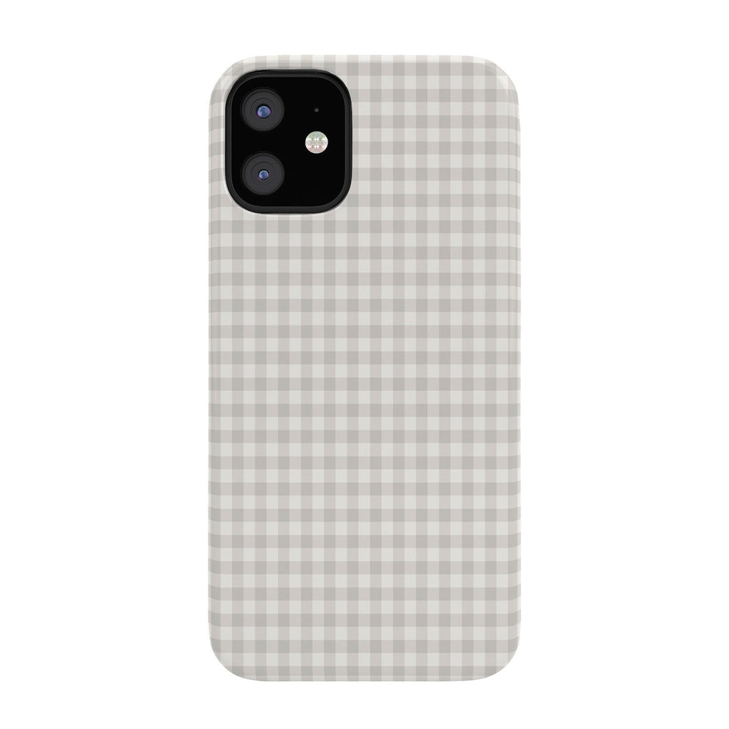 Colour Poems Gingham Plaid Pattern Cloud White Phone Case
