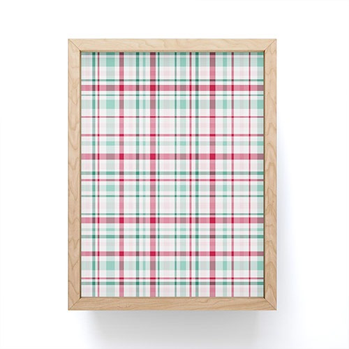 Lisa Argyropoulos Merry Vintage Plaid Framed Mini Art Print