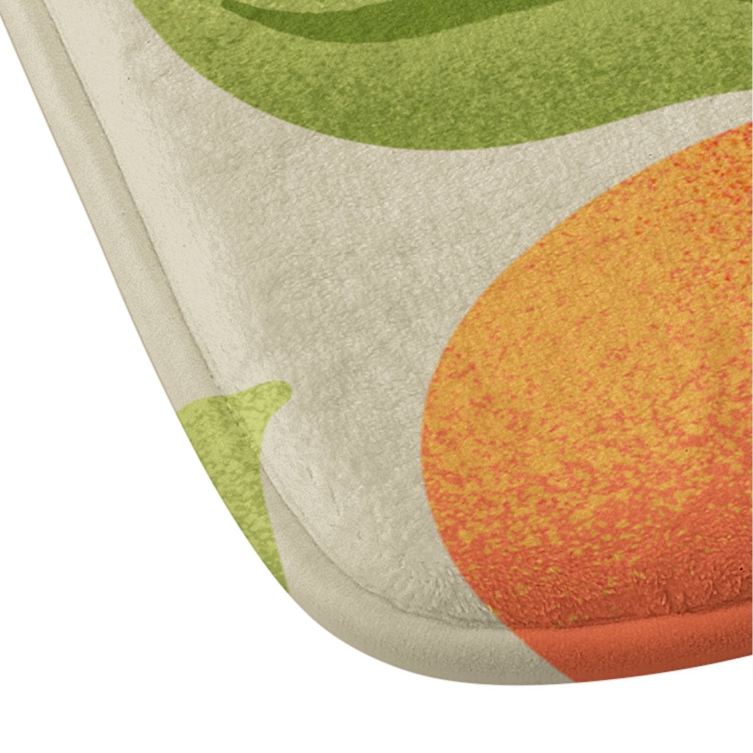 Jessica Molina Peach Pattern Memory Foam Bath Mat
