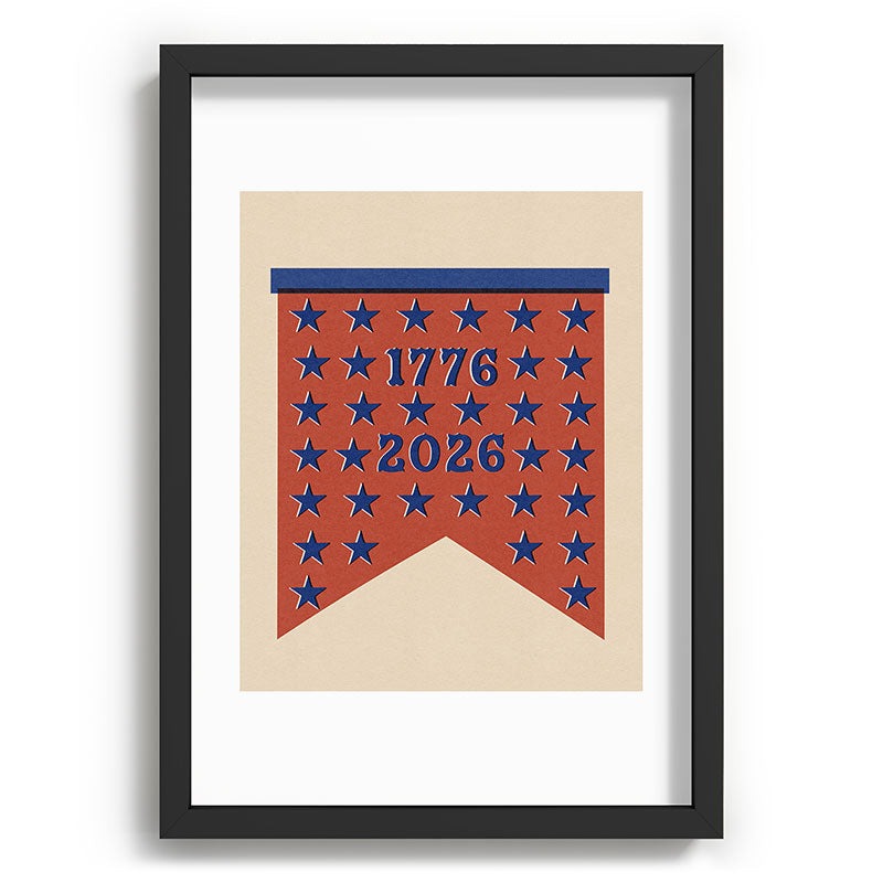 DENY Designs Star Banner Recessed Framing Rectangle