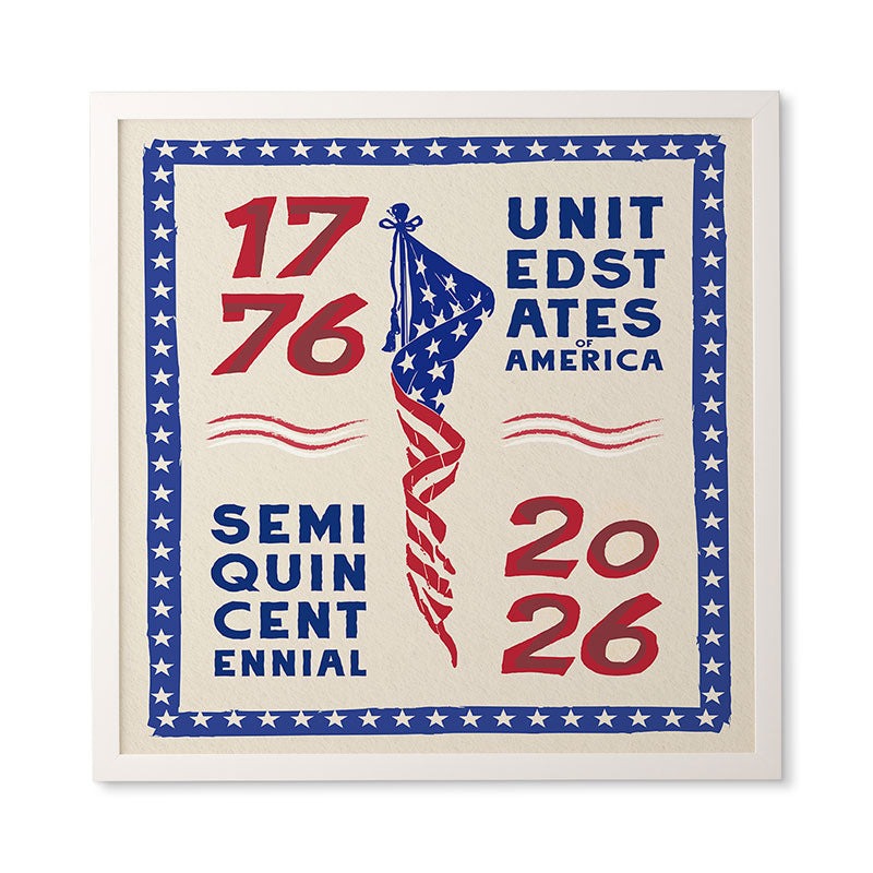 DENY Designs Retro 76 26 Framed Wall Art