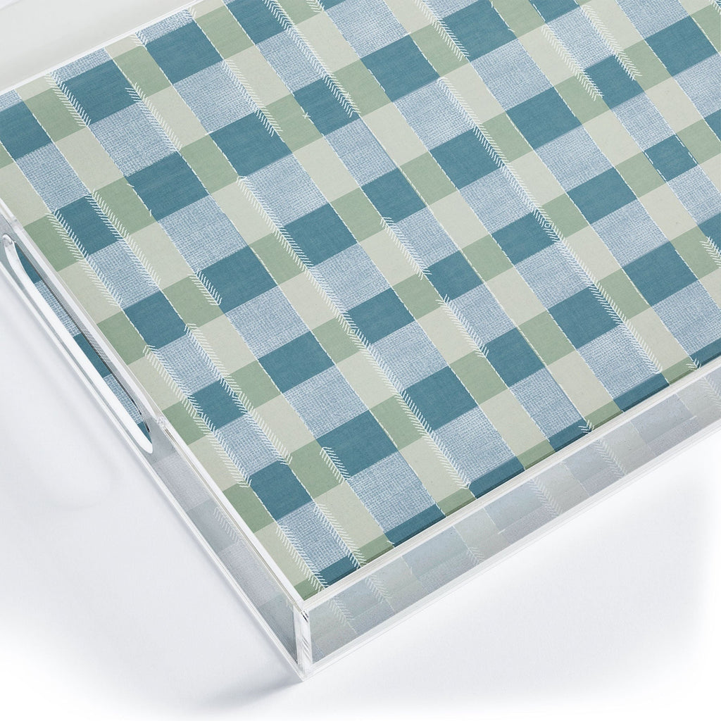 Marta Barragan Camarasa Country Style Checks Acrylic Tray