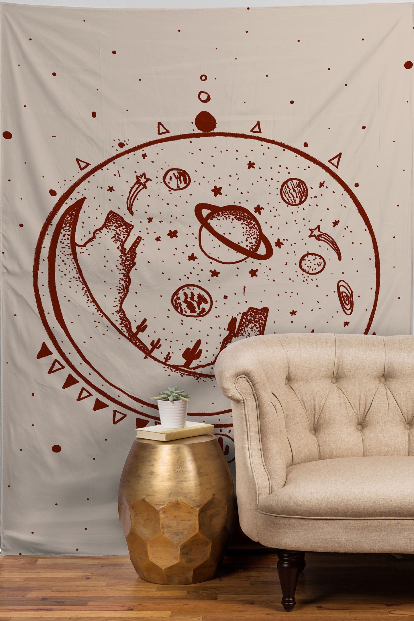 Kris Tate SHELT MOON DESERT Tapestry