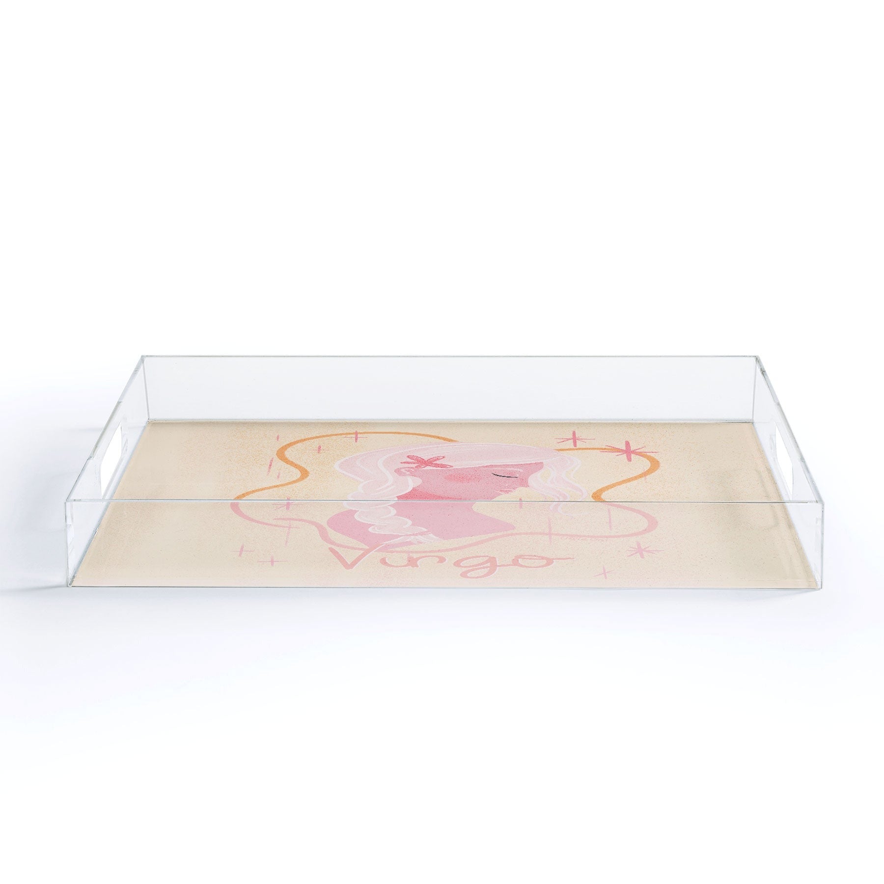 Little Om Zodiac Sign Virgo Acrylic Tray