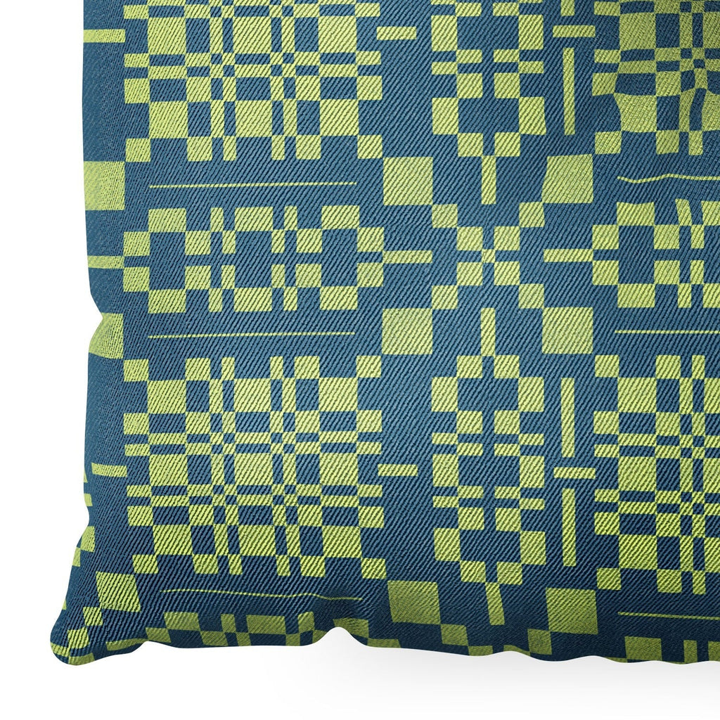 Marta Barragan Camarasa Nostalgic Grid Design Floor Pillow Square