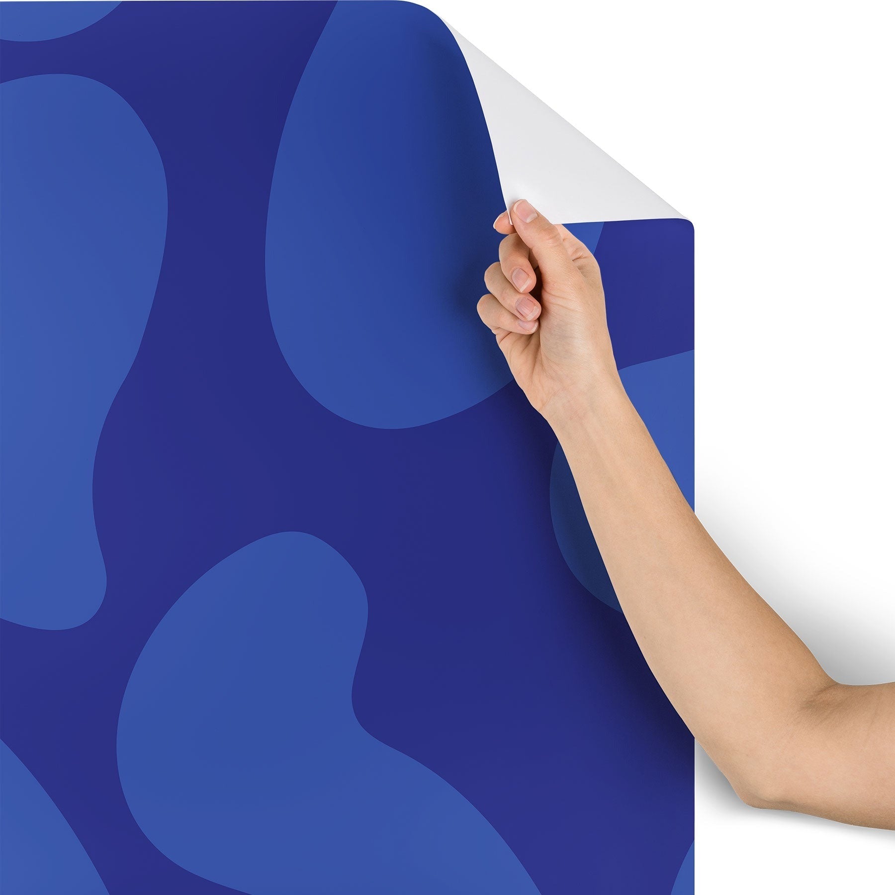 Camilla Foss Blue Pebble Wallpaper