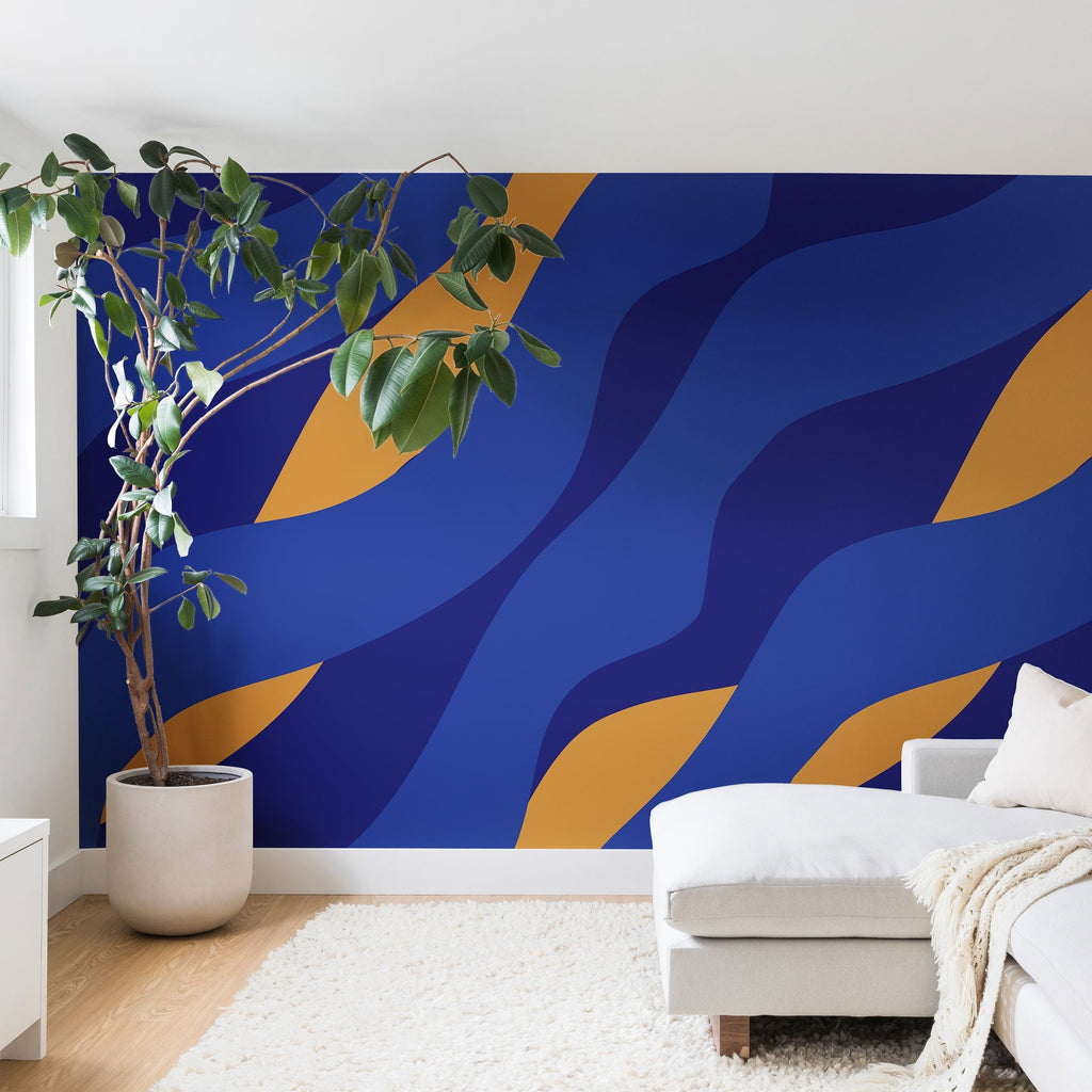 Camilla Foss Pebbles in Stream Wall Mural