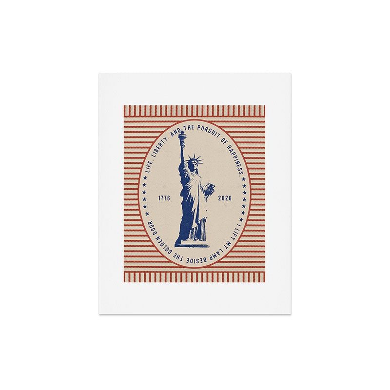 DENY Designs Life Liberty Art Print