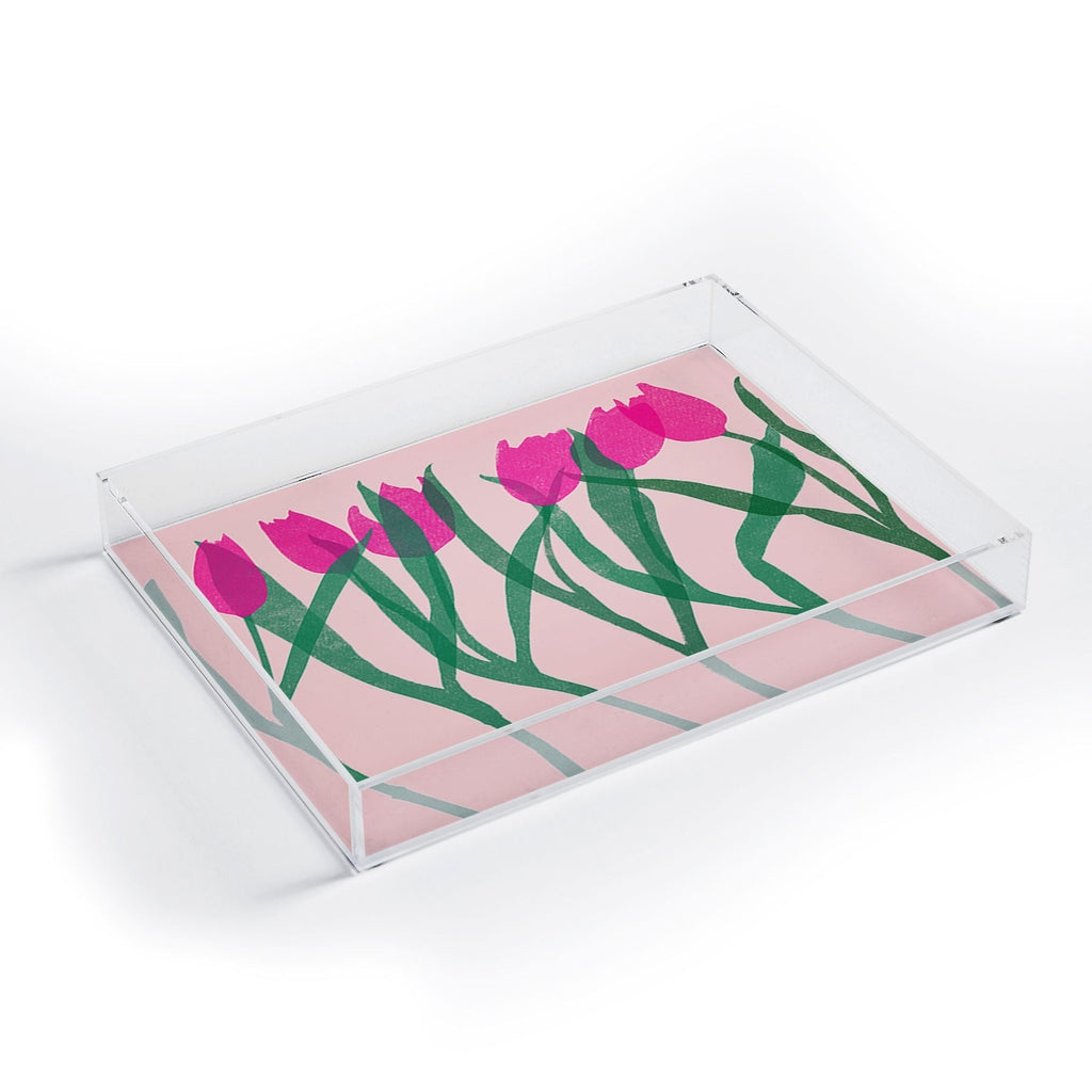 Garima Dhawan tulips 14 Acrylic Tray