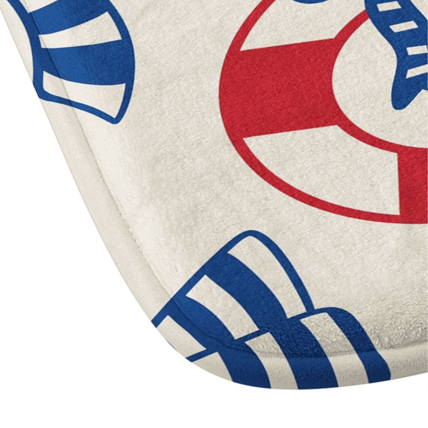 Design by Spark Nautical Christmas Bows Memory Foam Bath Mat