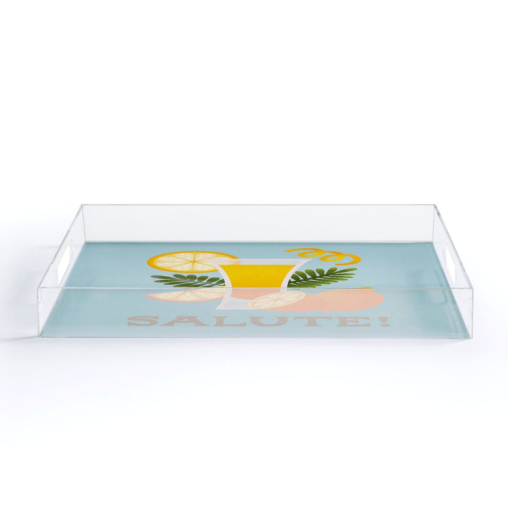 Jessica Molina Limoncello Cocktail Acrylic Tray