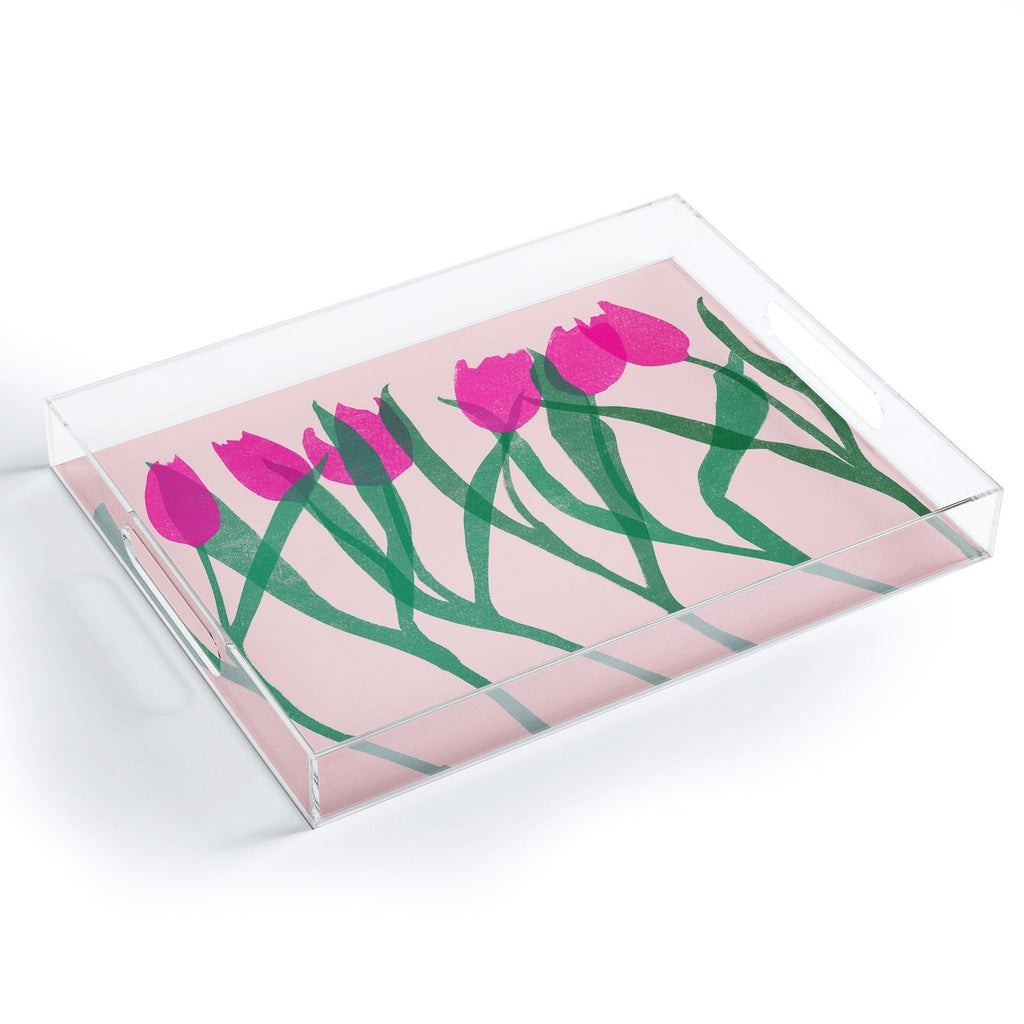 Garima Dhawan tulips 14 Acrylic Tray