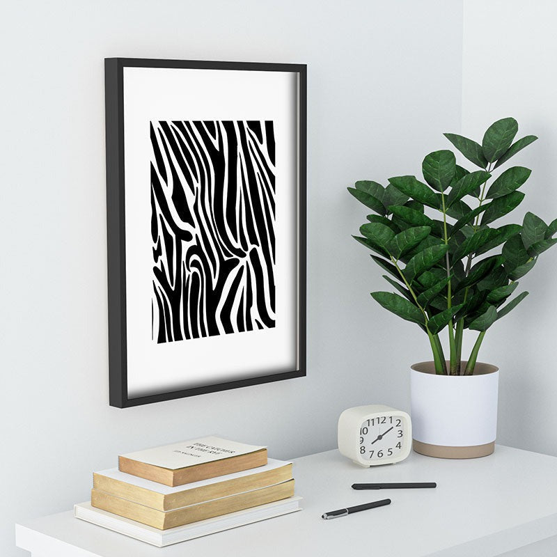 Jennifer Labre Wild Zebra Recessed Framing Rectangle