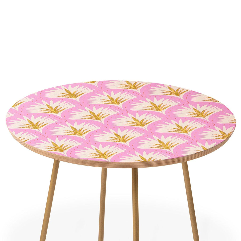 Jennifer Labre Pink Palmetto Round Side Table