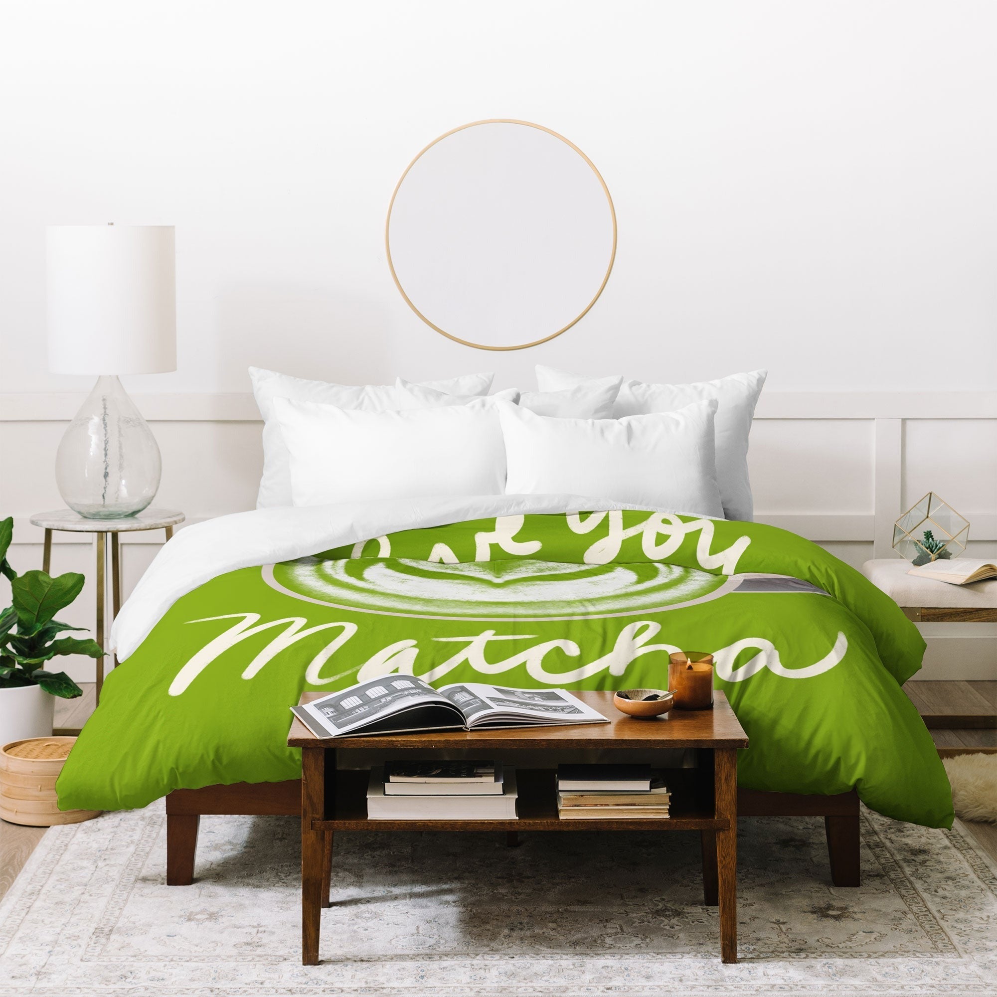 Design by Spark Love You So Matcha Duvet Cover