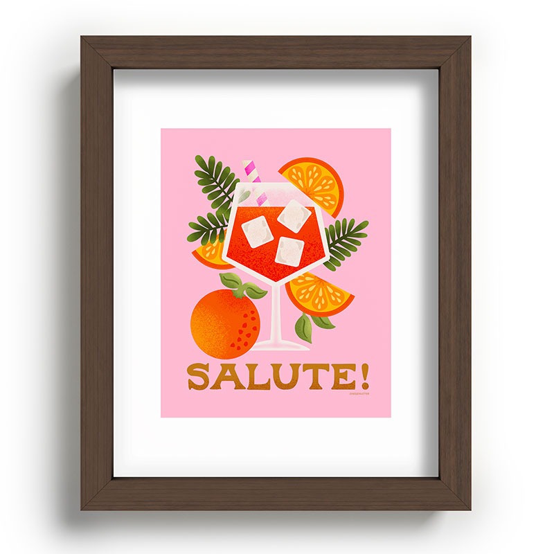 Jessica Molina Orange Spritz Recessed Framing Rectangle