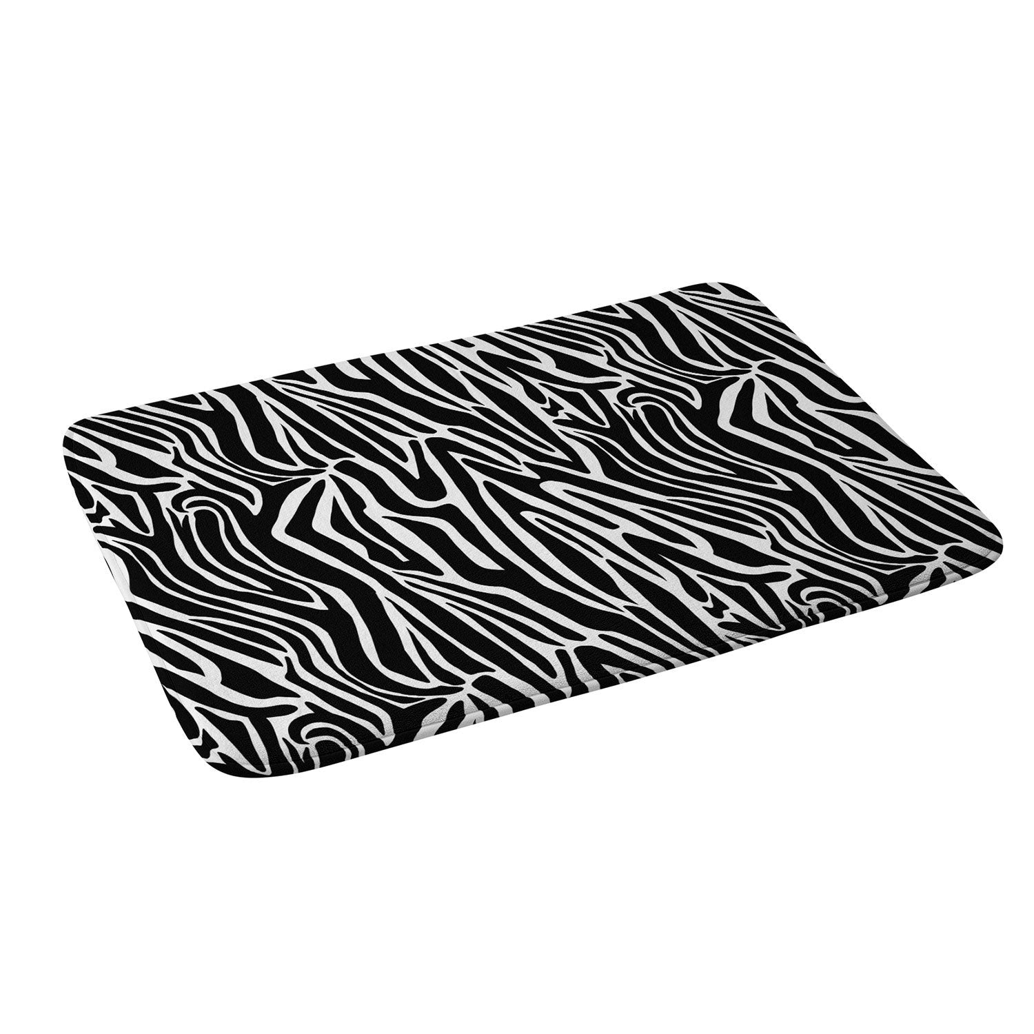 Jennifer Labre Wild Zebra Memory Foam Bath Mat