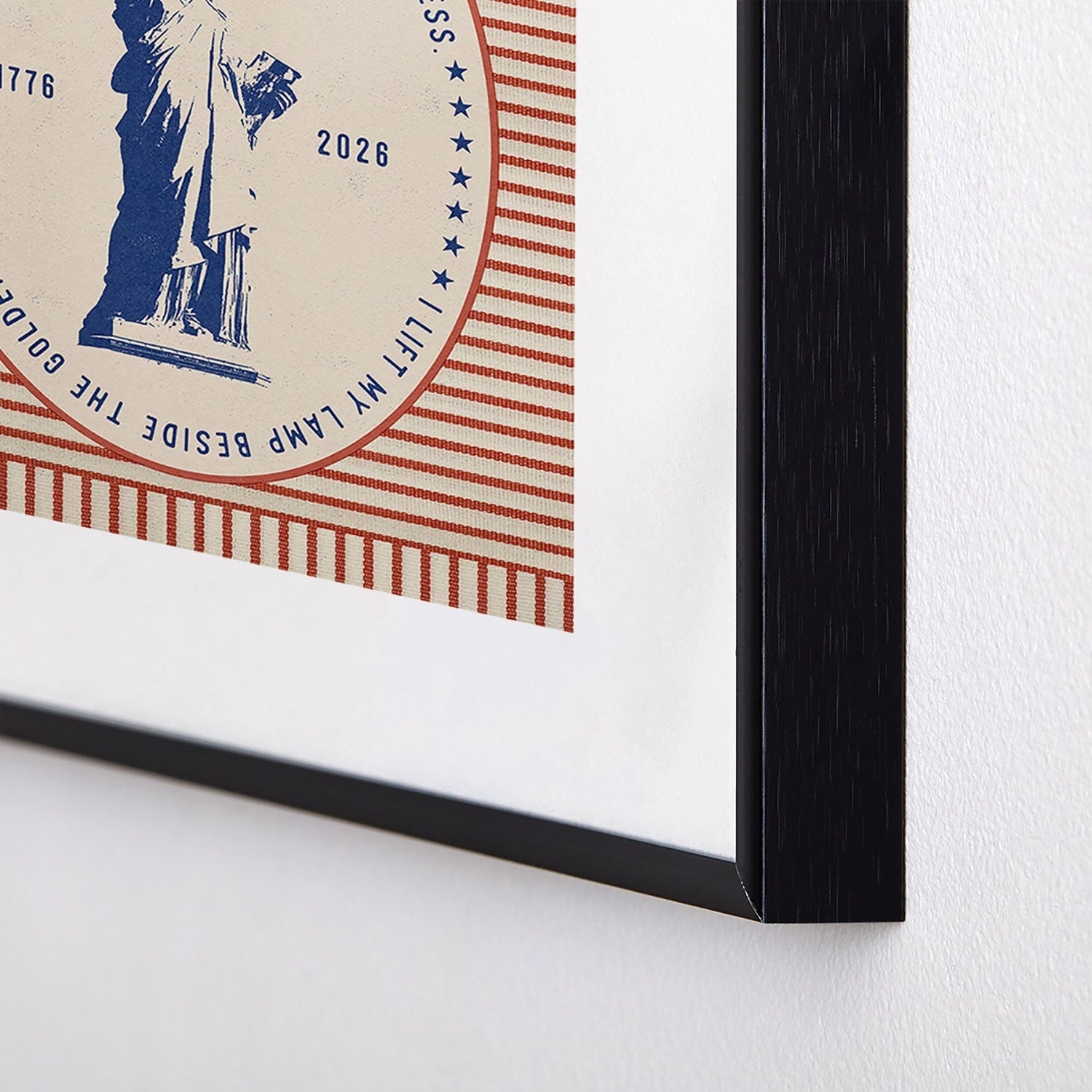 DENY Designs Life Liberty Metal Framed Art Print