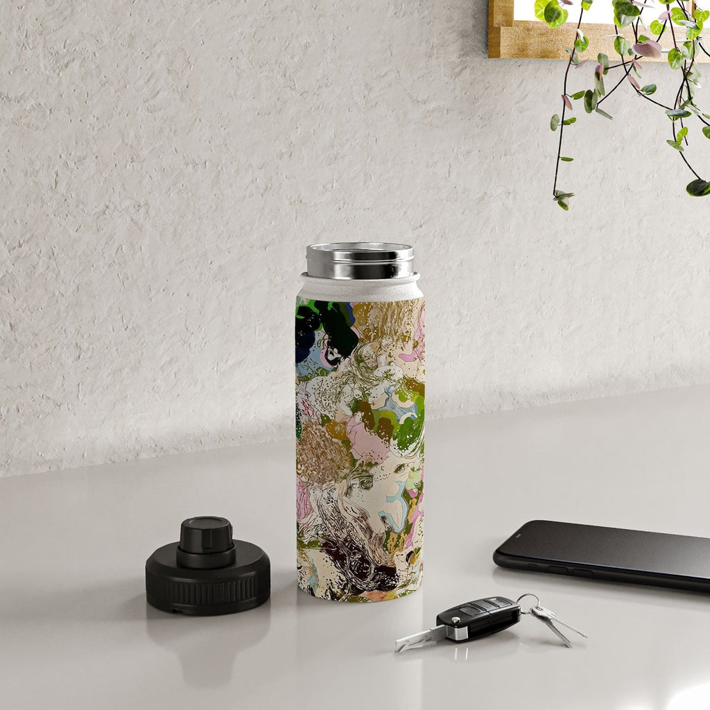 83 Oranges Echoes Beneath the Surface Water Bottle