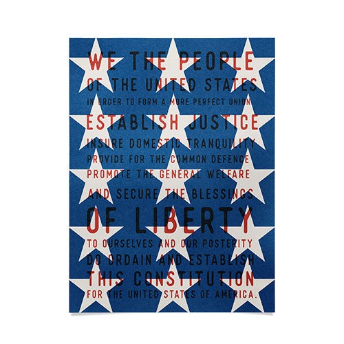 DENY Designs Starred Preamble Poster