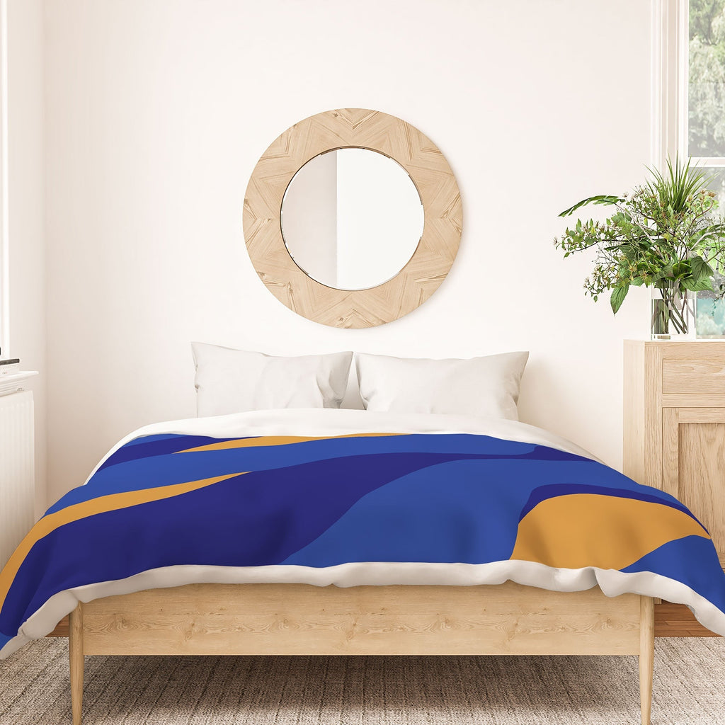 Camilla Foss Pebbles in Stream Duvet Cover