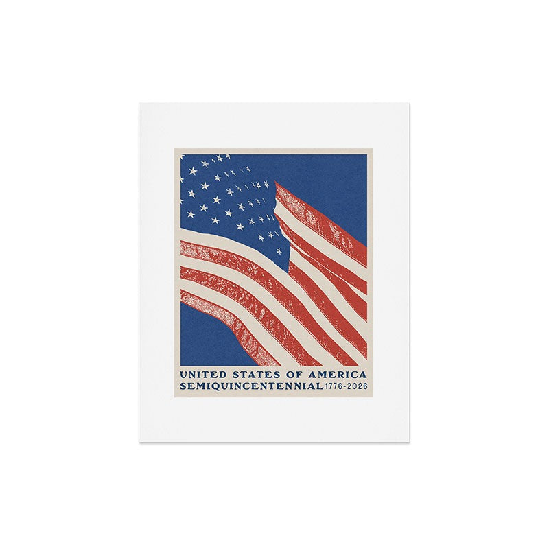 DENY Designs Stars n Stripes Semiquincentennial Art Print