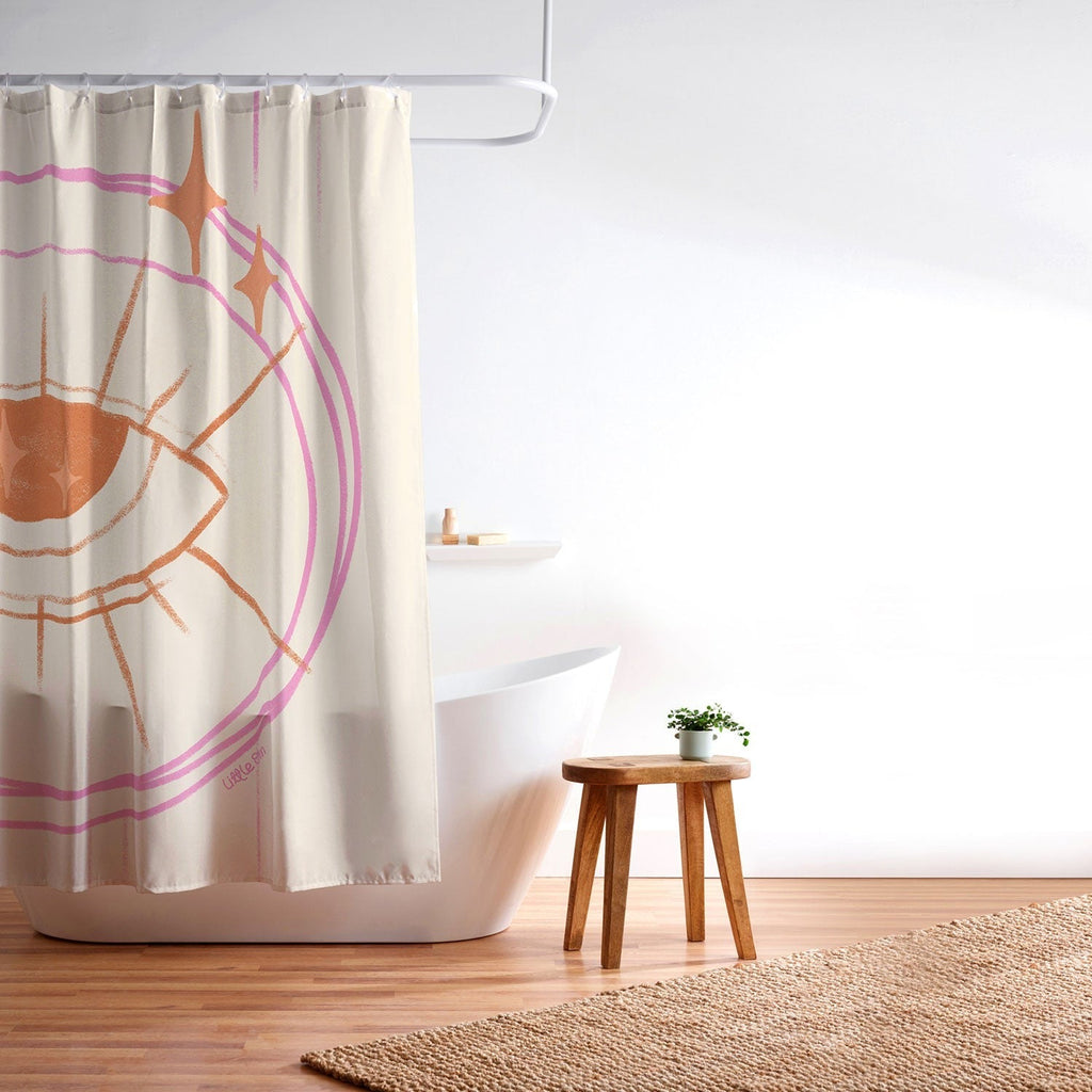 Little Om Celestial Eye cream Shower Curtain