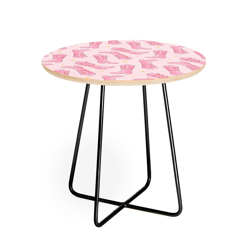 Love_Ryming Stars and Boots Round Side Table