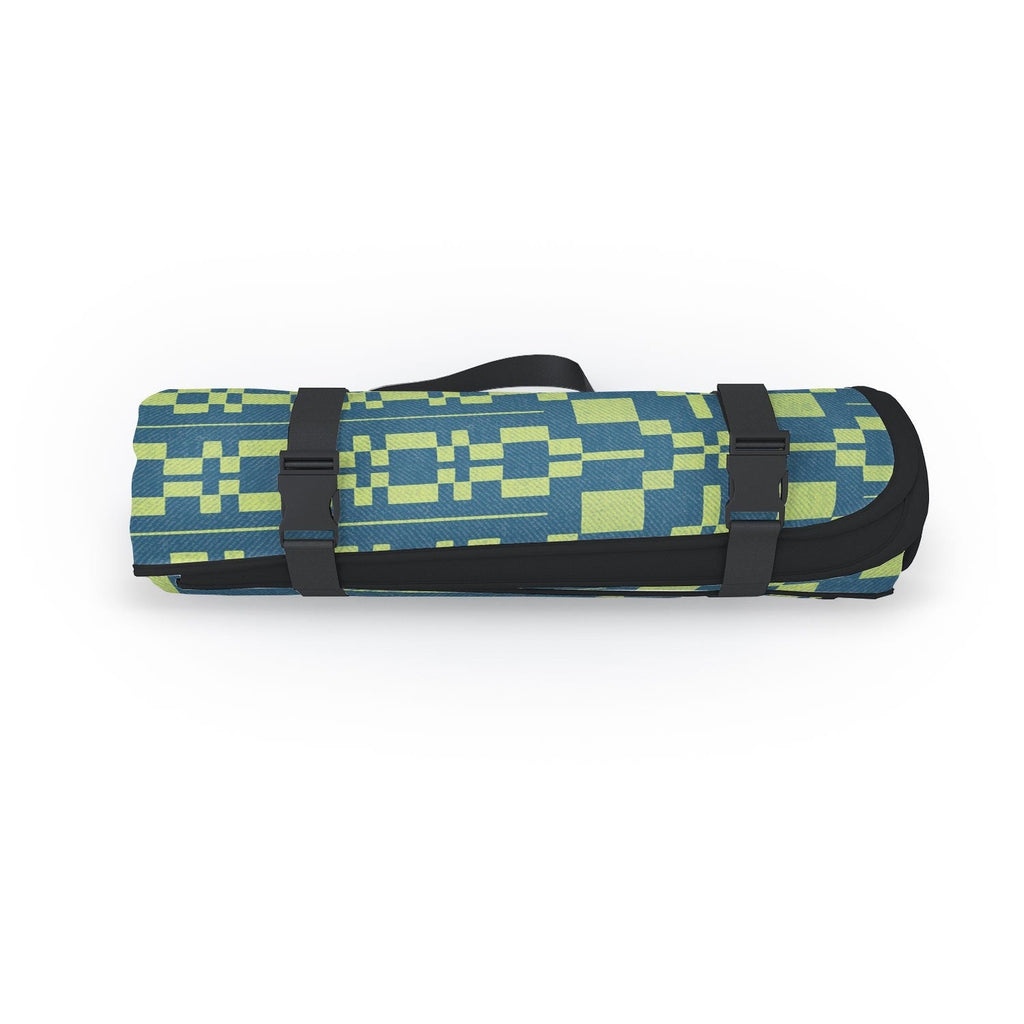 Marta Barragan Camarasa Nostalgic Grid Design Picnic Blanket