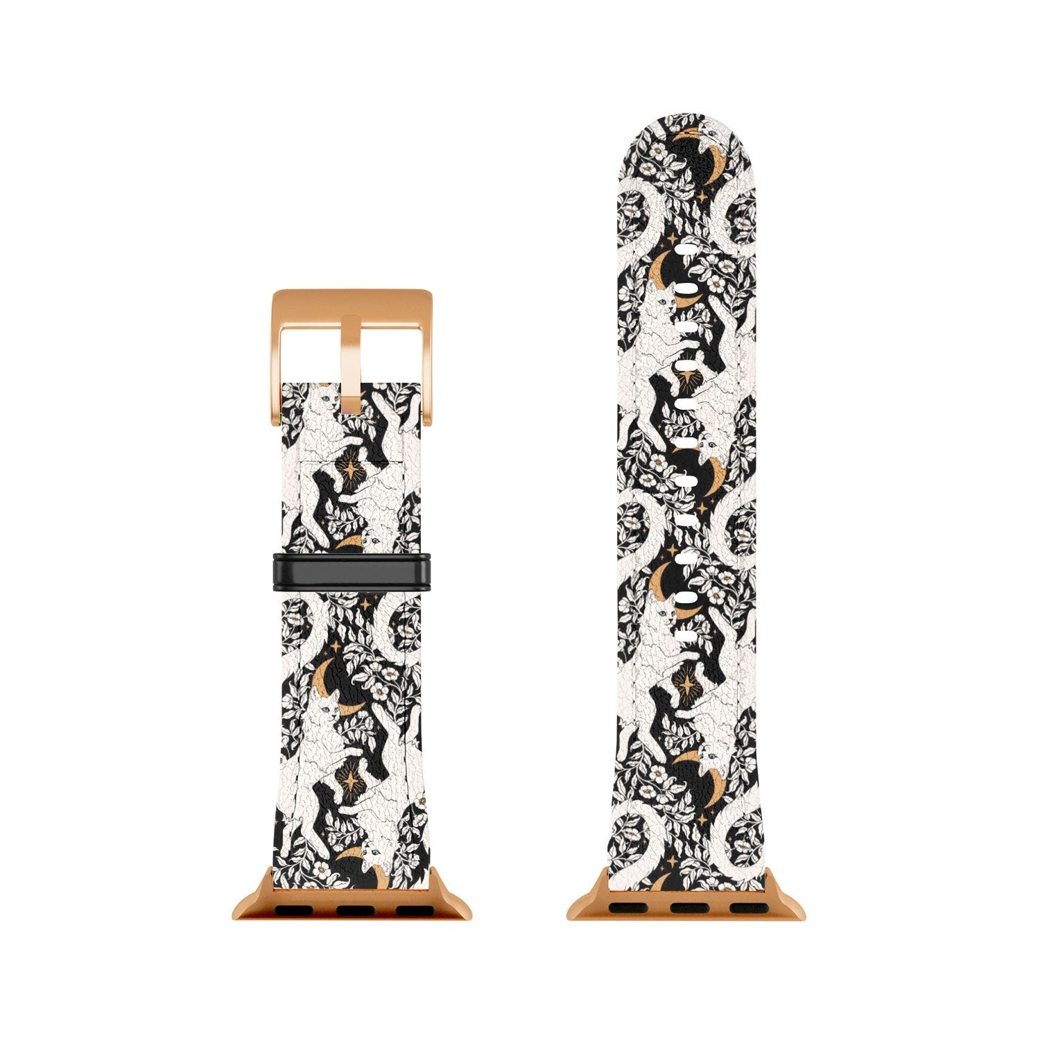 Avenie Celestial Cats Gold Apple Watch Band