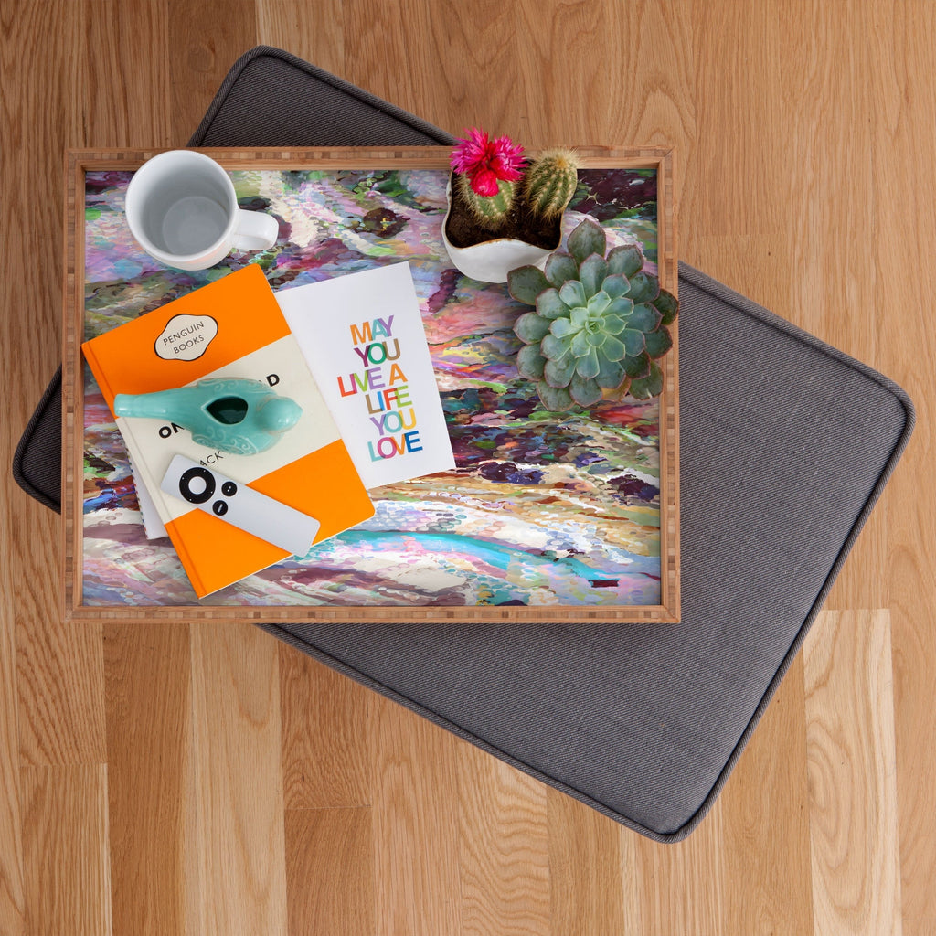 83 Oranges Sequin Haze Rectangular Tray