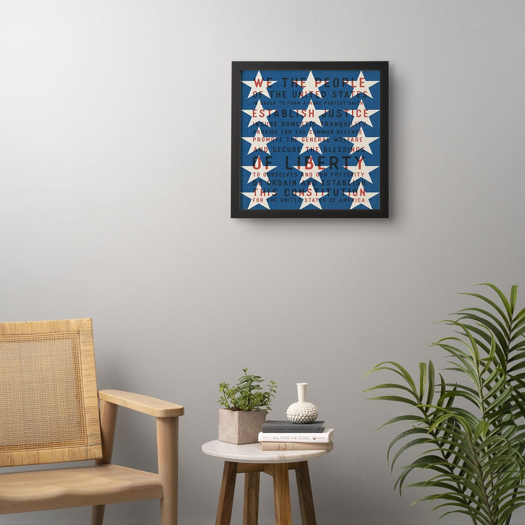 DENY Designs Starred Preamble Framed Wall Art