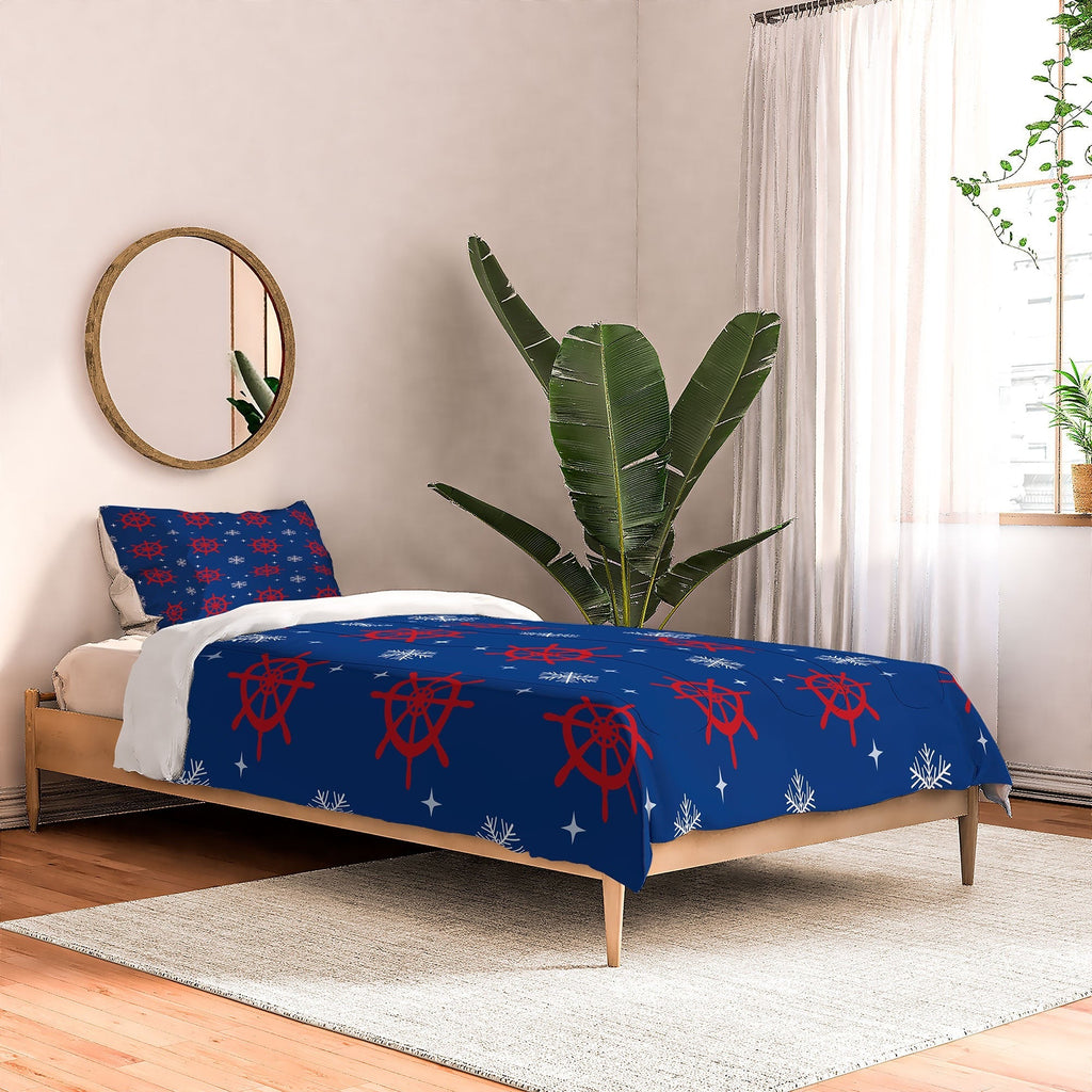 Design by Spark Holiday Helms and Snowflakes Comforter