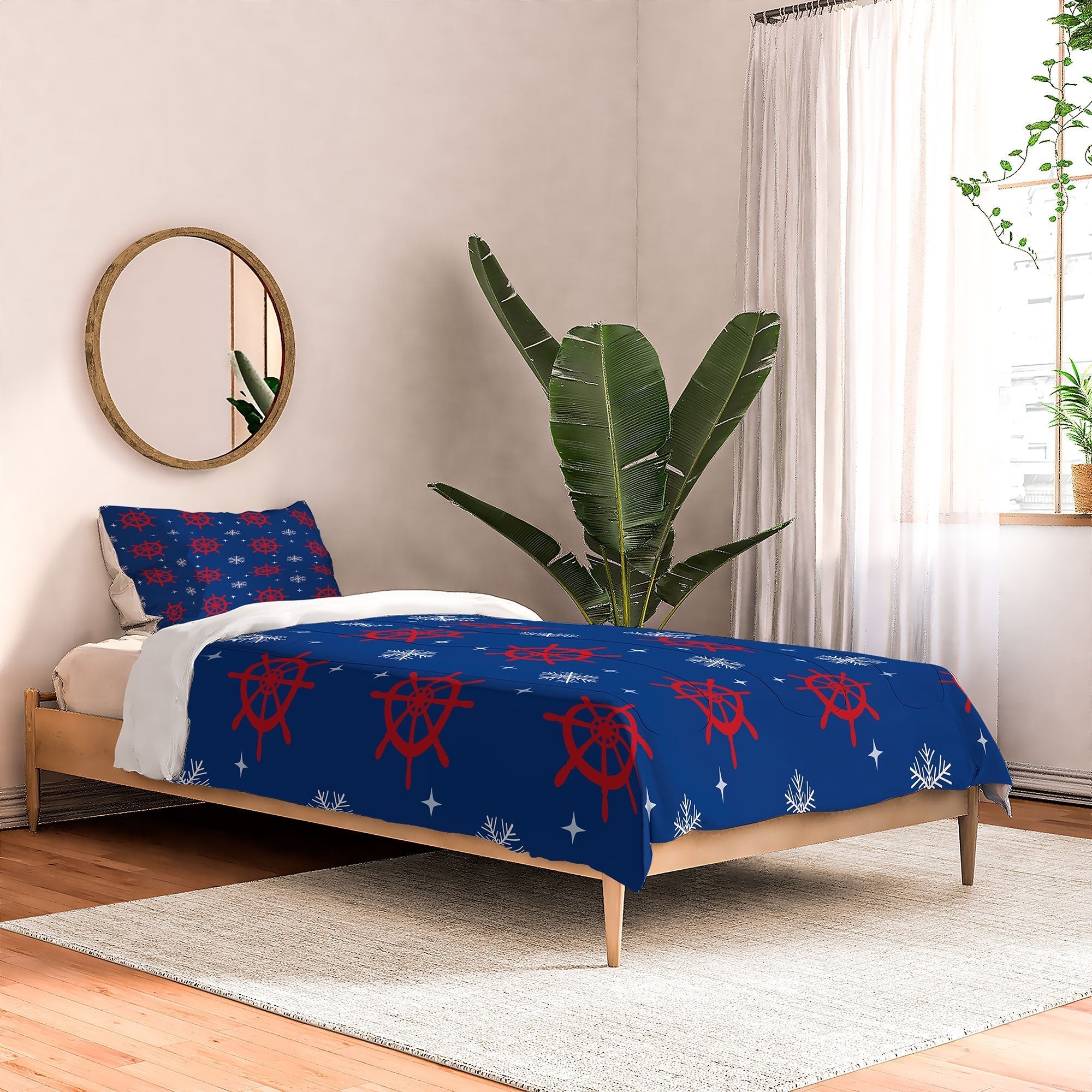 Design by Spark Holiday Helms and Snowflakes Comforter