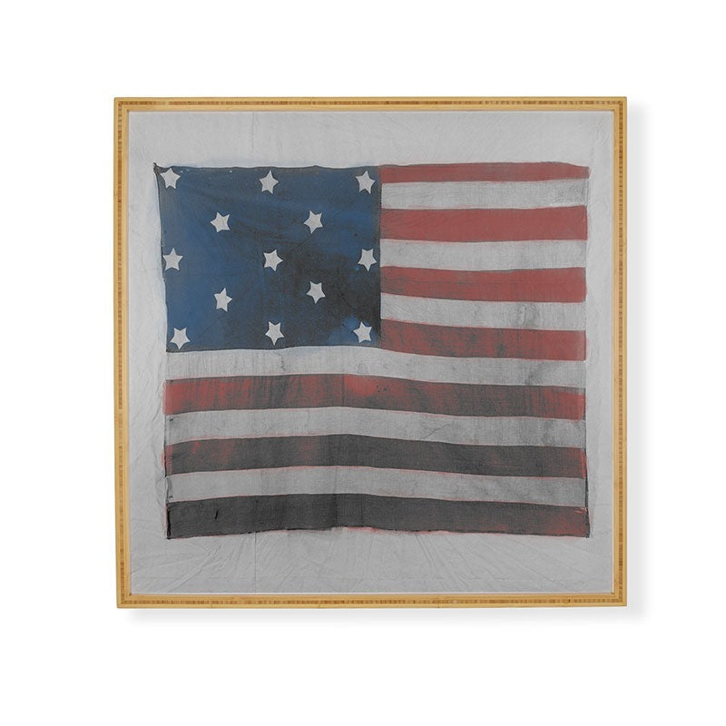 DENY Designs Flag Attributed to Elizabeth Schuyler Hamilton Framed Wall Art