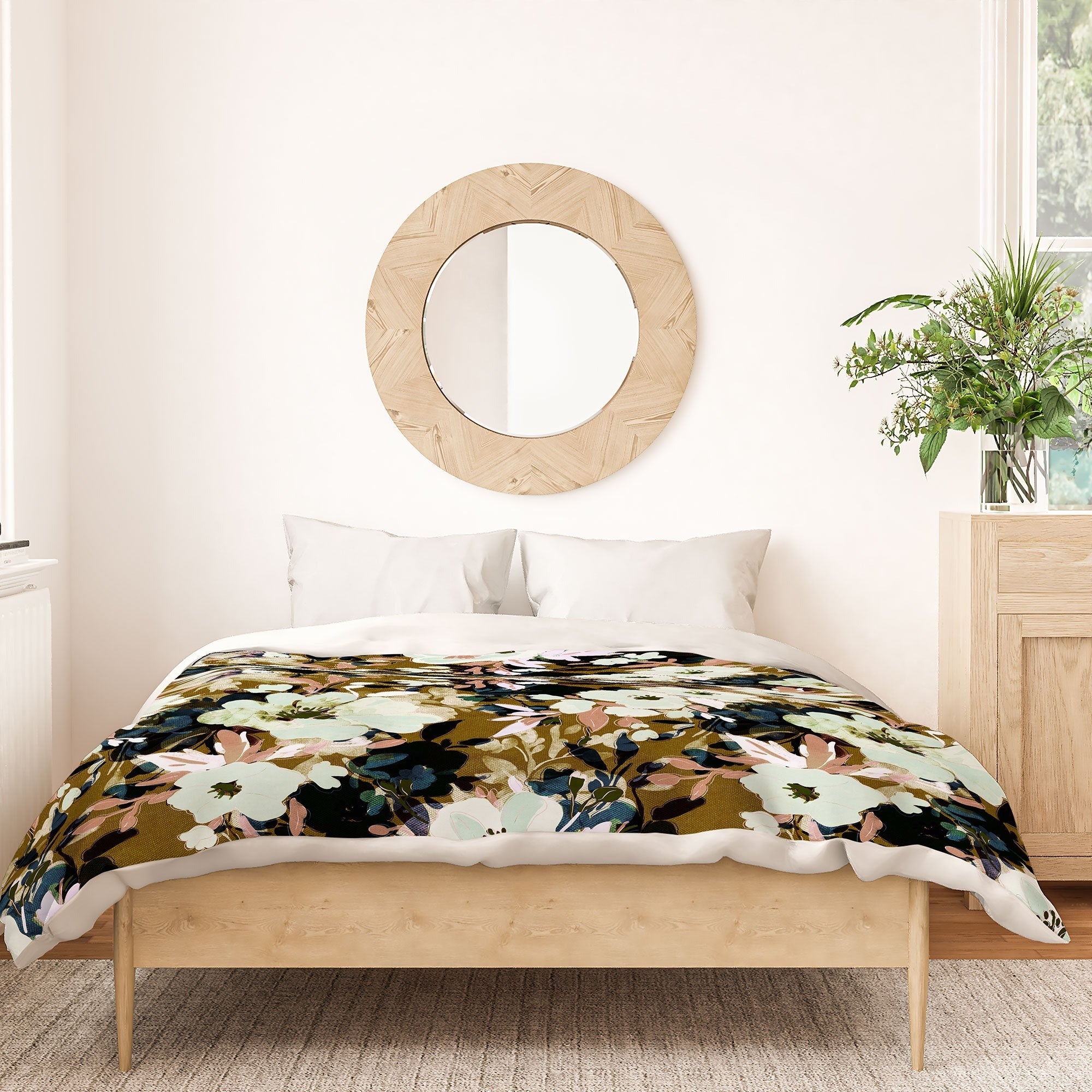 Marta Barragan Camarasa Romantic Floral Fusion Duvet Cover